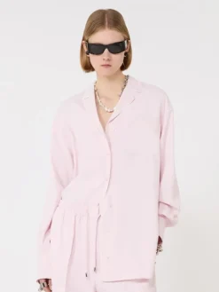 Satin overshirt - PINK
