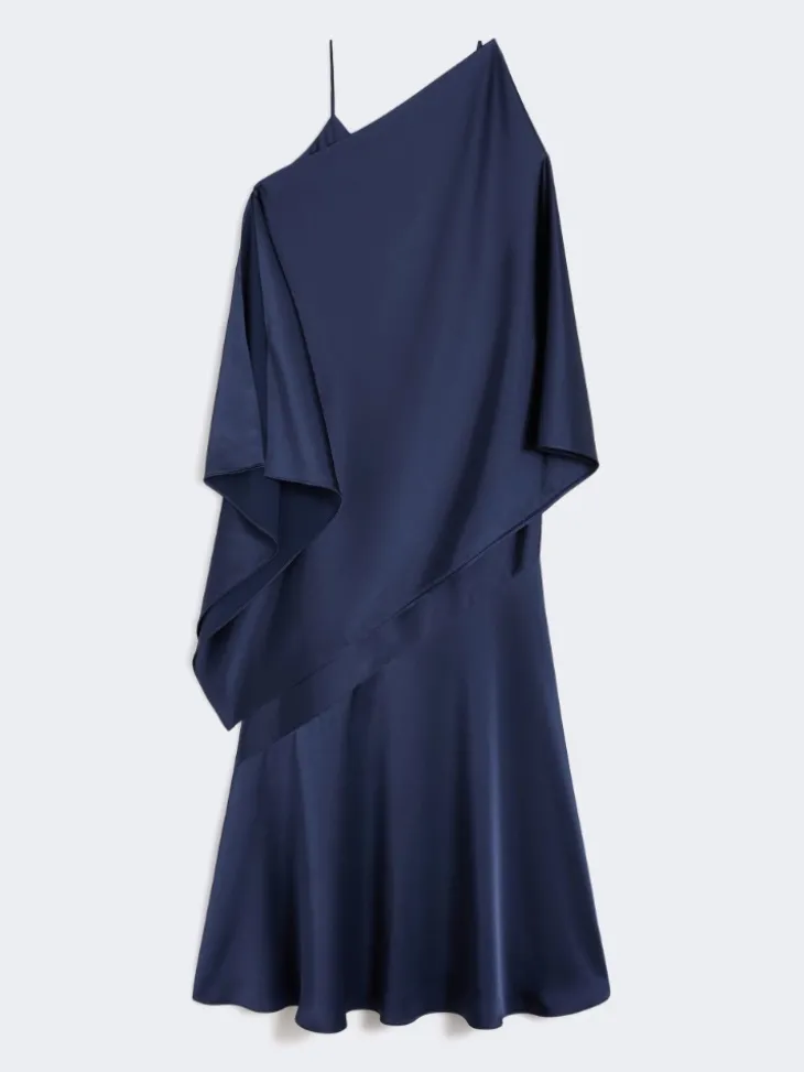 Satin slip dress - ULTRAMARINE
