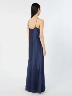 Satin slip dress - ULTRAMARINE