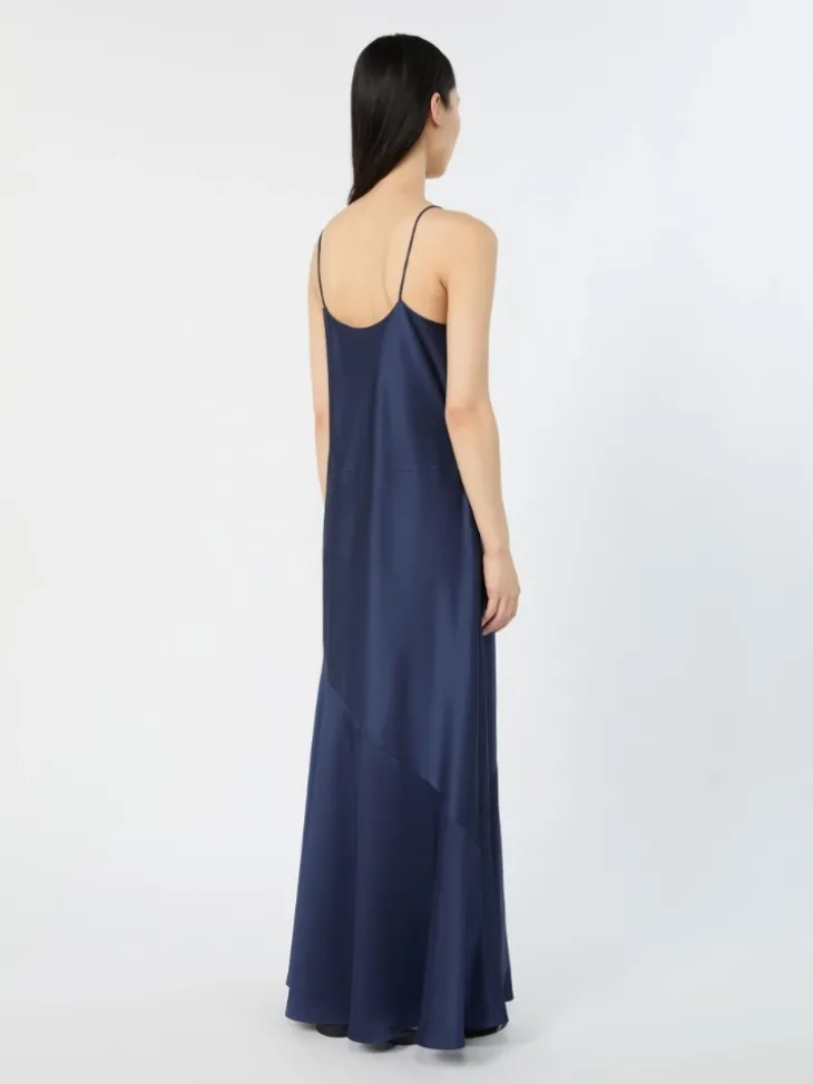 Satin slip dress - ULTRAMARINE