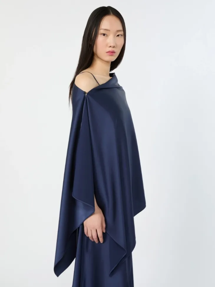 Satin slip dress - ULTRAMARINE