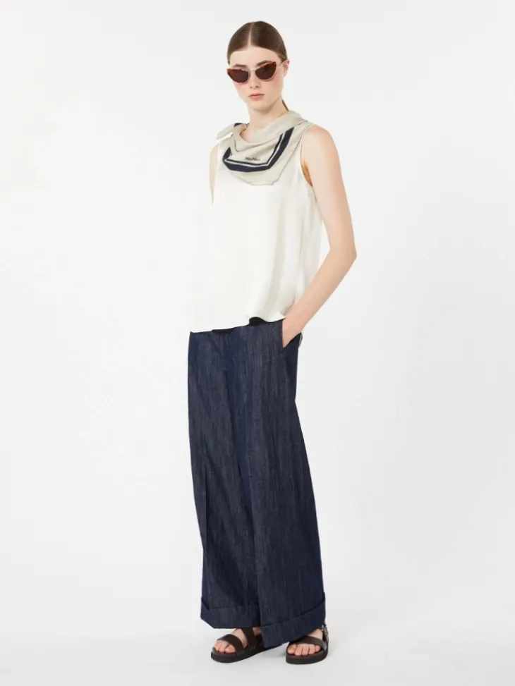 Satin top - IVORY