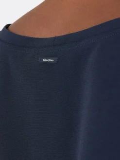 Satin T-shirt - MIDNIGHTBLUE