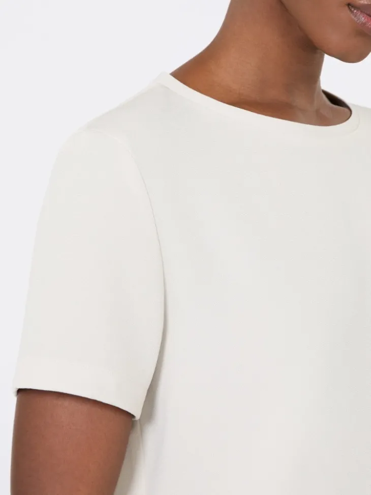 Satin T-shirt - NATURAL
