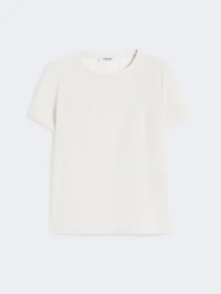 Satin T-shirt - NATURAL