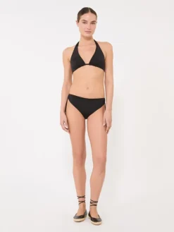 Shiny jersey bikini bottoms - BLACK