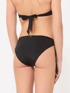 Shiny jersey bikini bottoms - BLACK