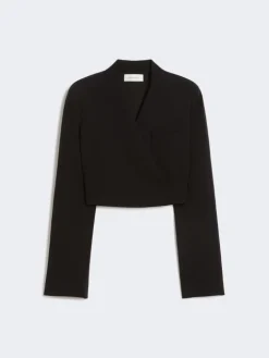 Short jersey jacket - BLACK