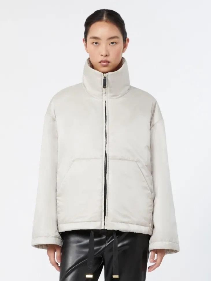 Short padded jacket in water-repellent fabric - ICE