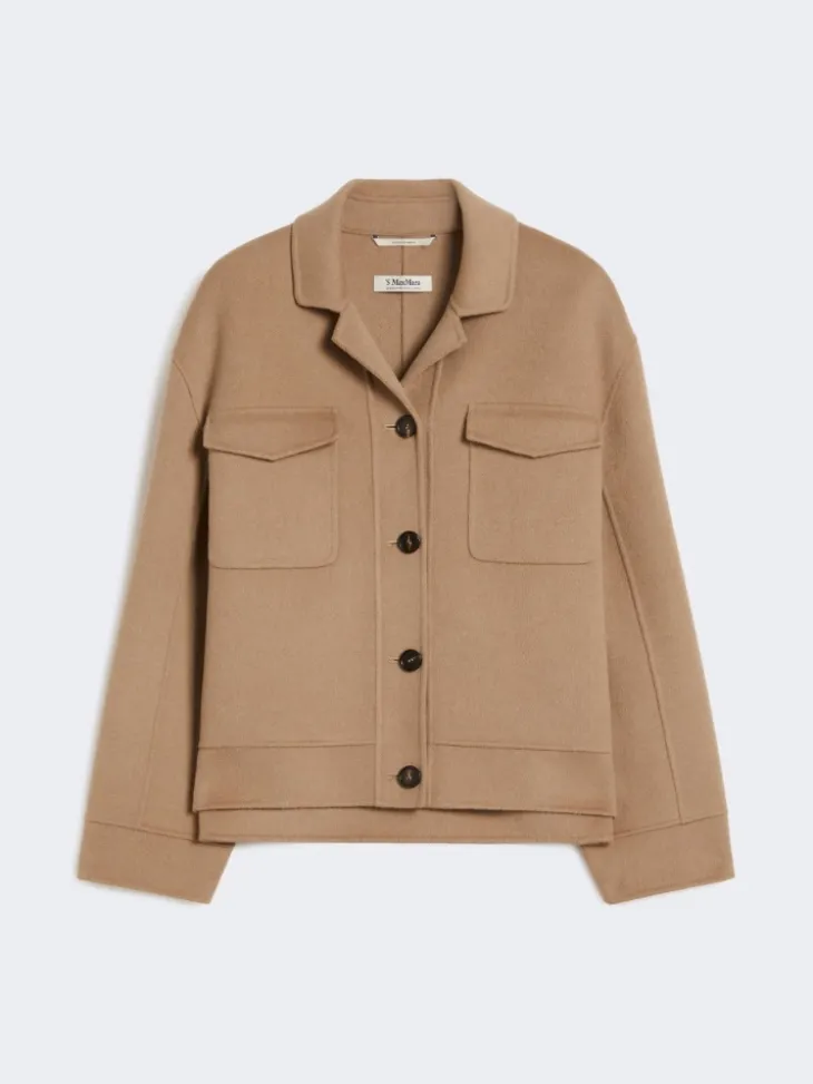 Short wool jacket - BEIGE