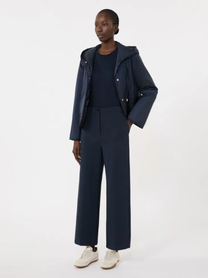 Silk and cotton jumper - NAVY
