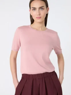 Silk and cotton jumper - PINK