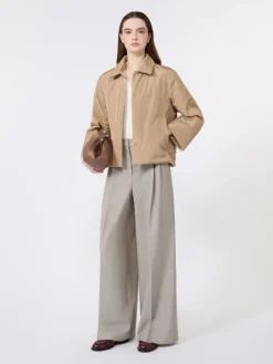 Silk and cotton yarn sweater - ECRU