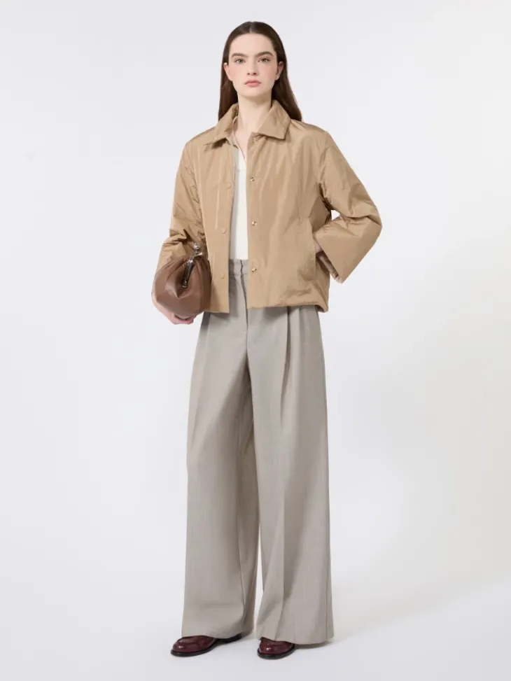 Silk and cotton yarn sweater - ECRU
