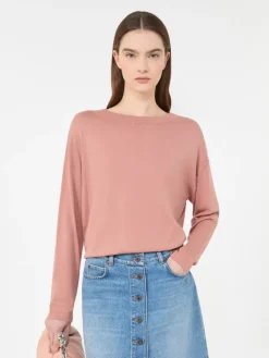 Silk and cotton yarn sweater - PINK