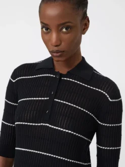 Silk and wool yarn jumper - NAVY