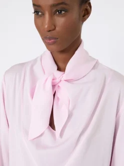 Silk charmeuse blouse - PINK