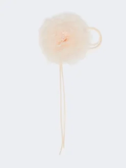 Silk chiffon flower brooch - PINK