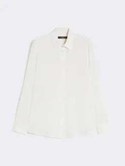 Silk crepe de chine shirt - IVORY