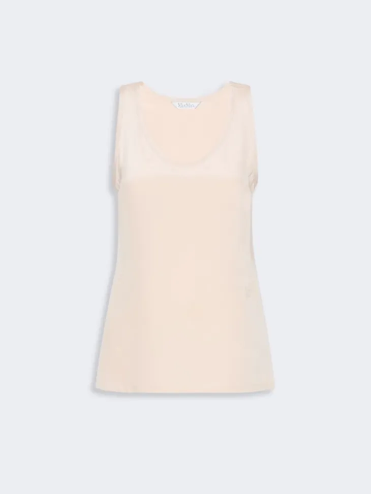 Silk crepe de chine top - PINK
