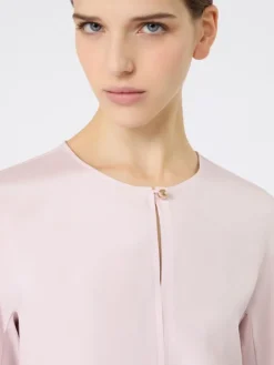 Silk crêpe de Chine blouse - PINK