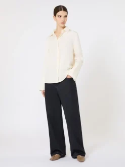 Silk crêpe de Chine shirt - IVORY