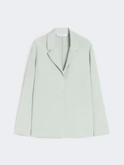 Silk crêpe de Chine shirt - PASTEL GREEN