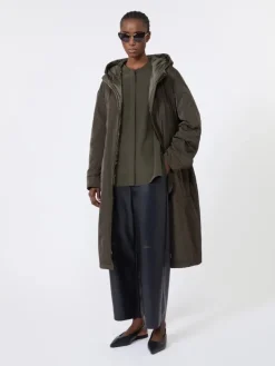 Silk crêpe de Chine shirt - KAKI