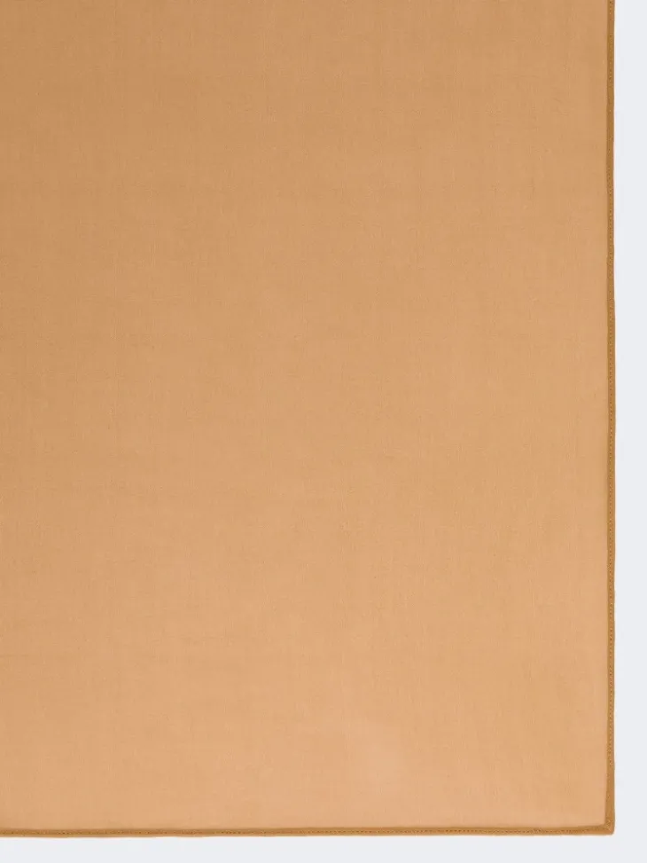 Silk georgette stole - CARAMEL