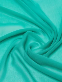 Silk georgette stole - GREEN