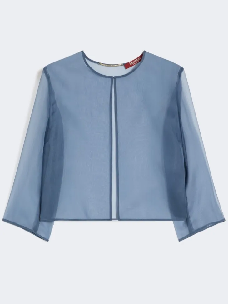 Silk organza cropped jacket - AVIO