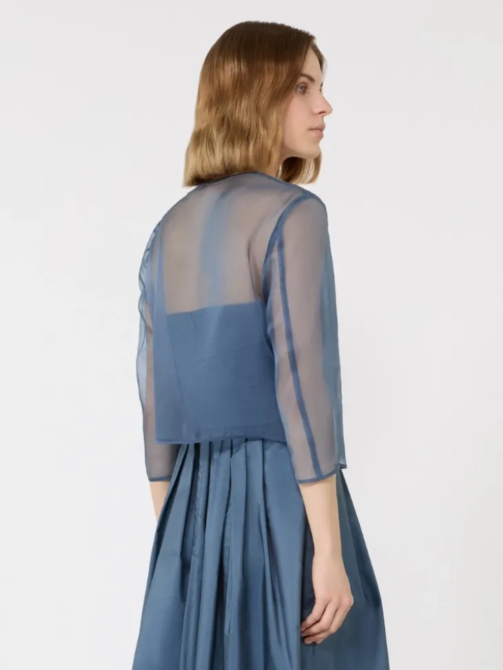 Silk organza cropped jacket - AVIO