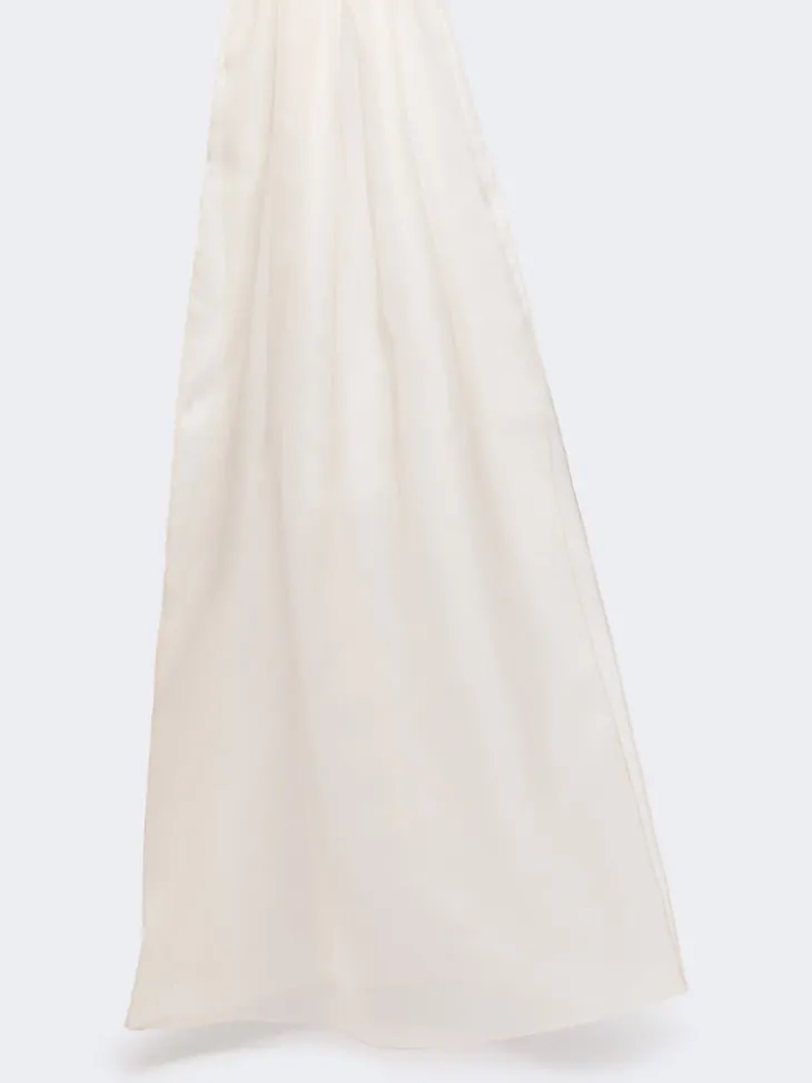 Silk organza stole - POWDER