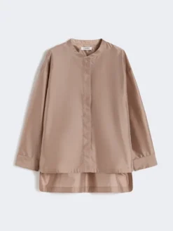 Silk-blend organza shirt - POWDER