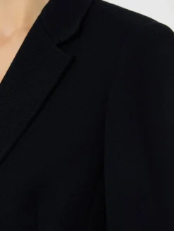 Single-breasted piqué jersey blazer - ULTRAMARINE