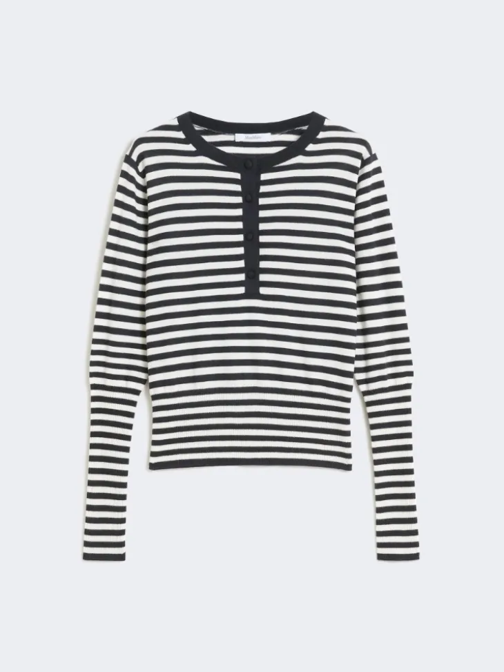 Slim-fit cashmere sweater - IVORY