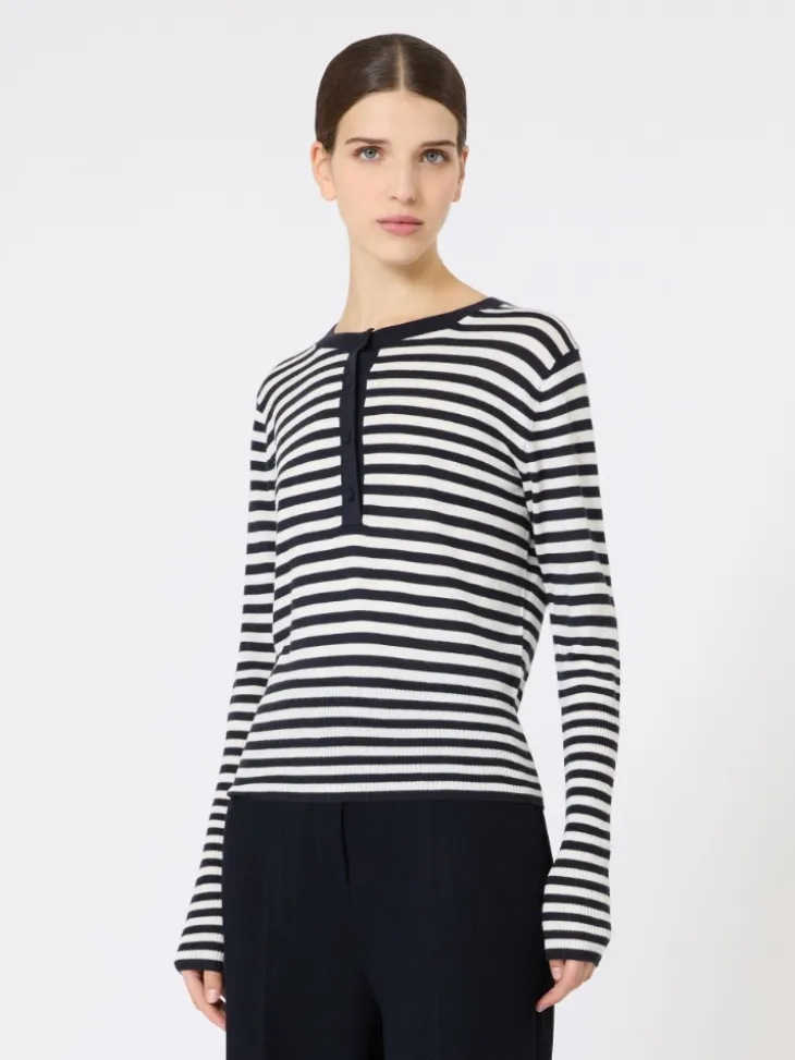 Slim-fit cashmere sweater - IVORY
