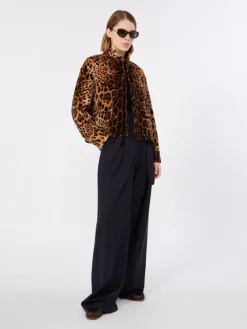 Slim-fit wool and silk sweater - NAVY