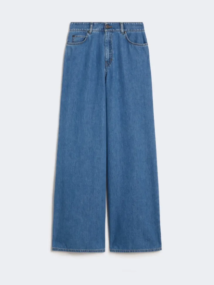Soft cotton denim jeans - NAVY