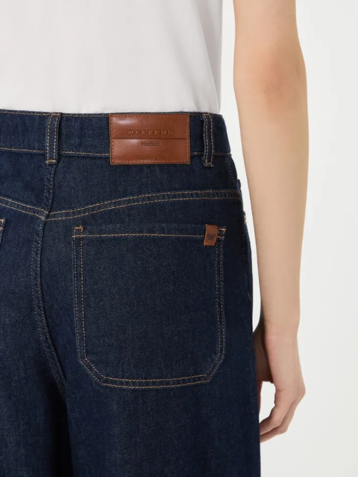 Soft cotton denim jeans - NAVY