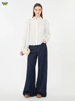 Soft cotton denim jeans - NAVY