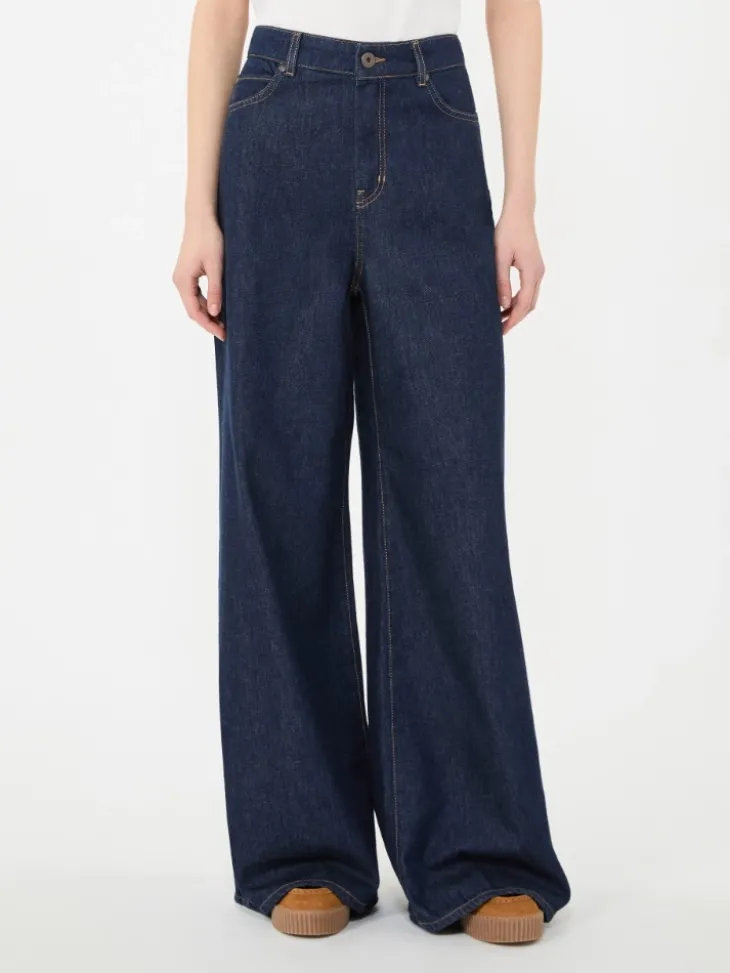 Soft cotton denim jeans - NAVY