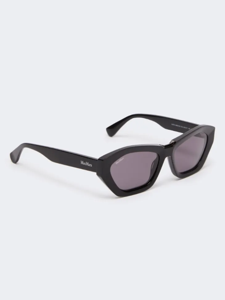 Square bold sunglasses - BLACK