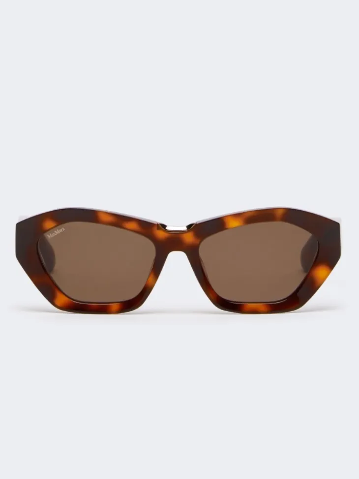 Square bold sunglasses - TAWNY BRONZE BROWN