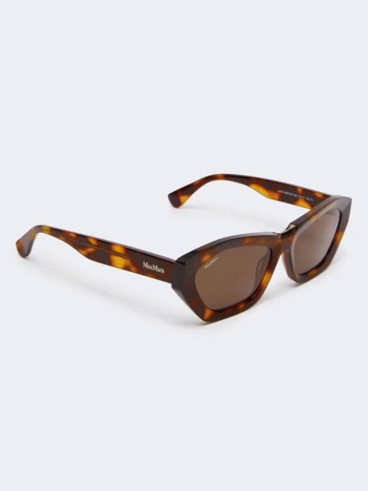 Square bold sunglasses - TAWNY BRONZE BROWN