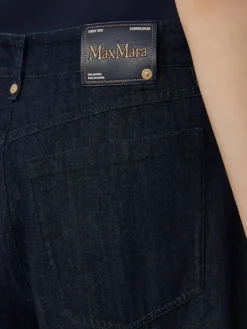Straight-fit cotton denim jeans - ULTRAMARINE