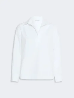 Stretch cotton shirt - OPTICAL WHITE