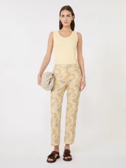 Stretch cotton top - LIGHT YELLOW