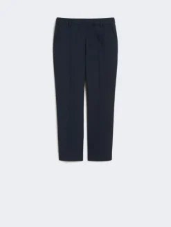 Stretch cotton trousers - NAVY