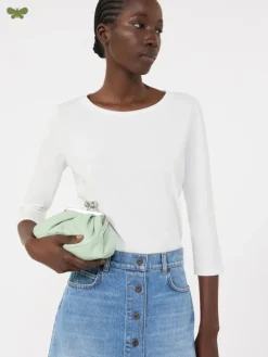 Stretch cotton T-shirt - WHITE